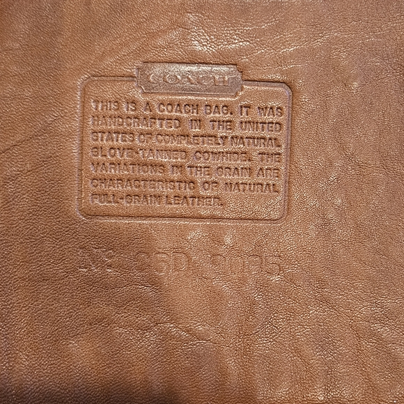 Vintage Coach Tan Leather Duffle Sac M9085 - Picture 8 of 10